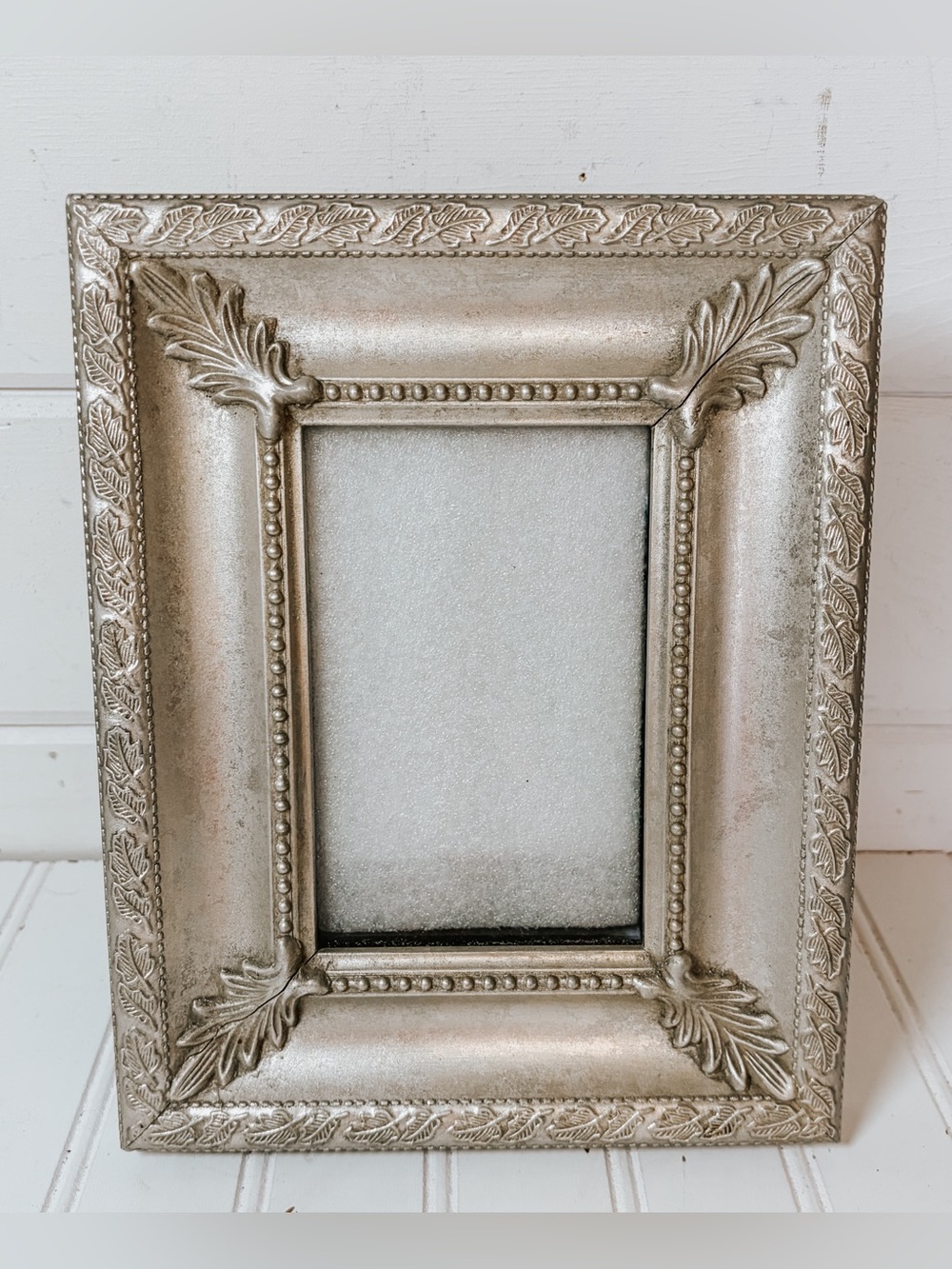 Vintage Ornate Silver Leaf Picture Frame | Vintage Photo Frame